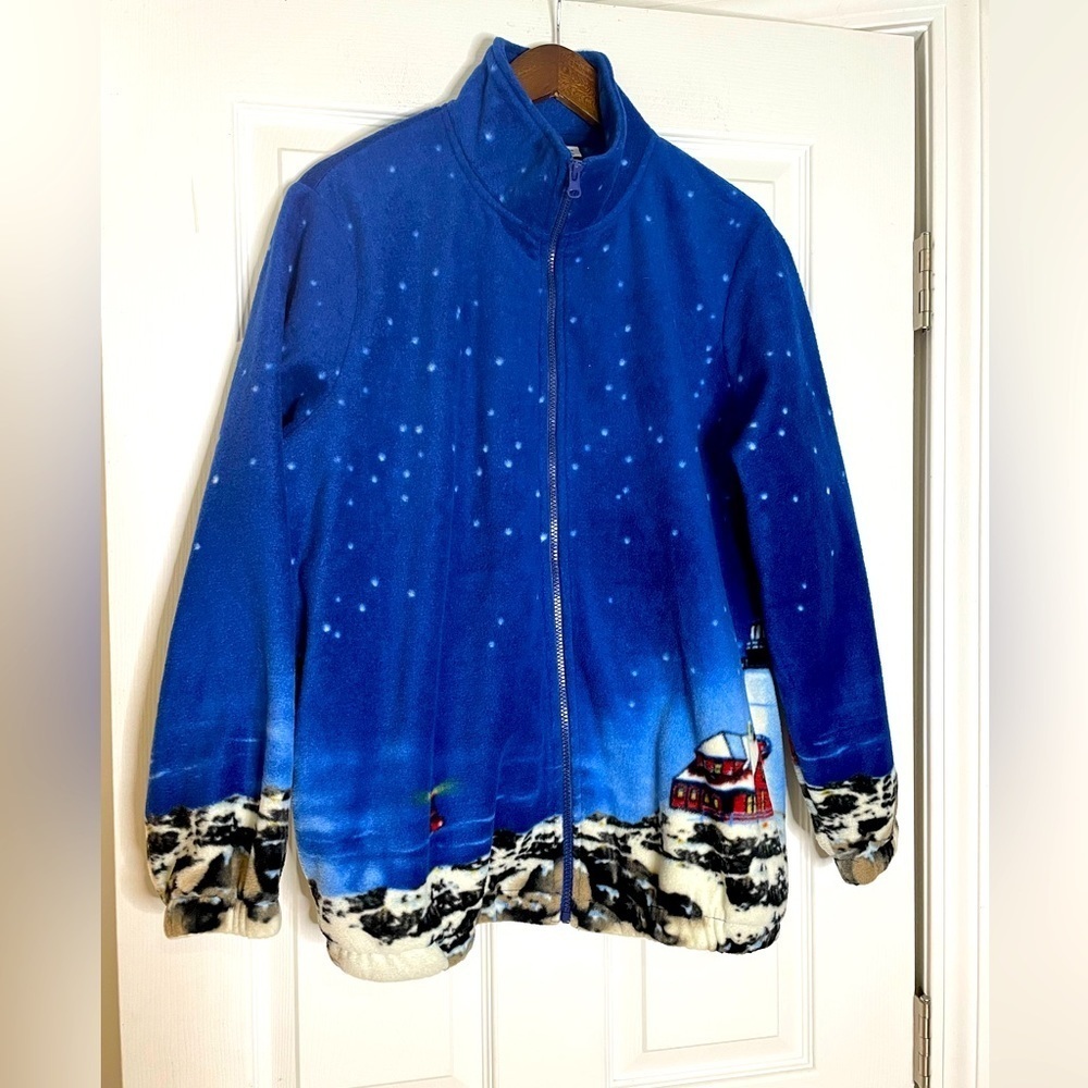 Blair VINTAGE Fleece Jacket winter Lighthouses
